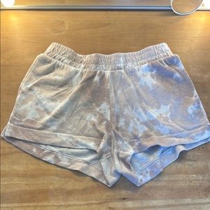 Women's Soft Pink Mauve Tie-Dye Shorts